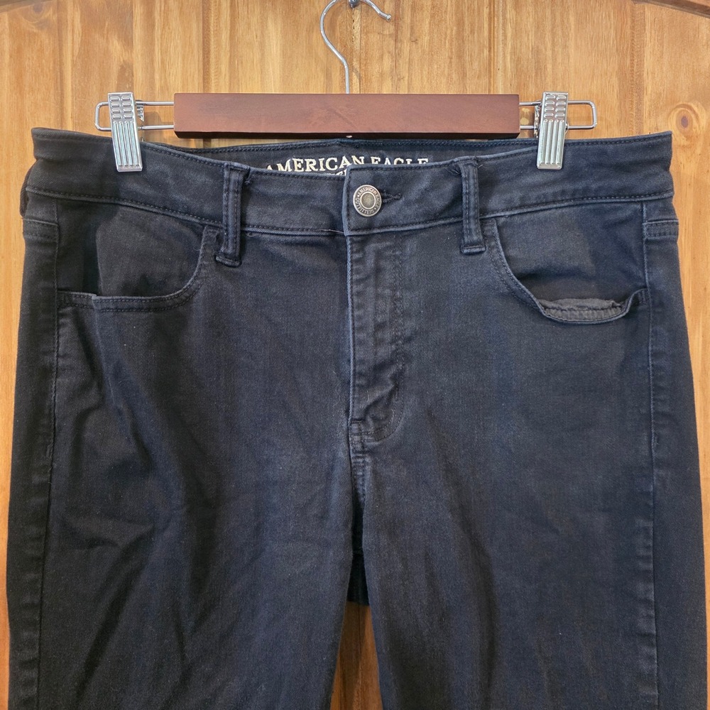 American Eagle Jegging Women 14 Black Excellent Ne(x)t Level Stretch X Denim Pan - Picture 2 of 11